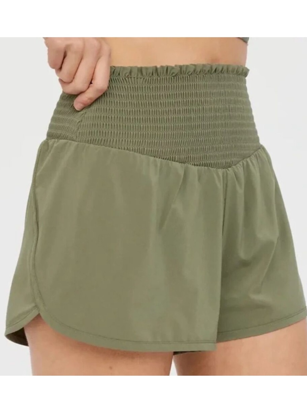 Offline by Aerie Smocked Athletic Shorts size small